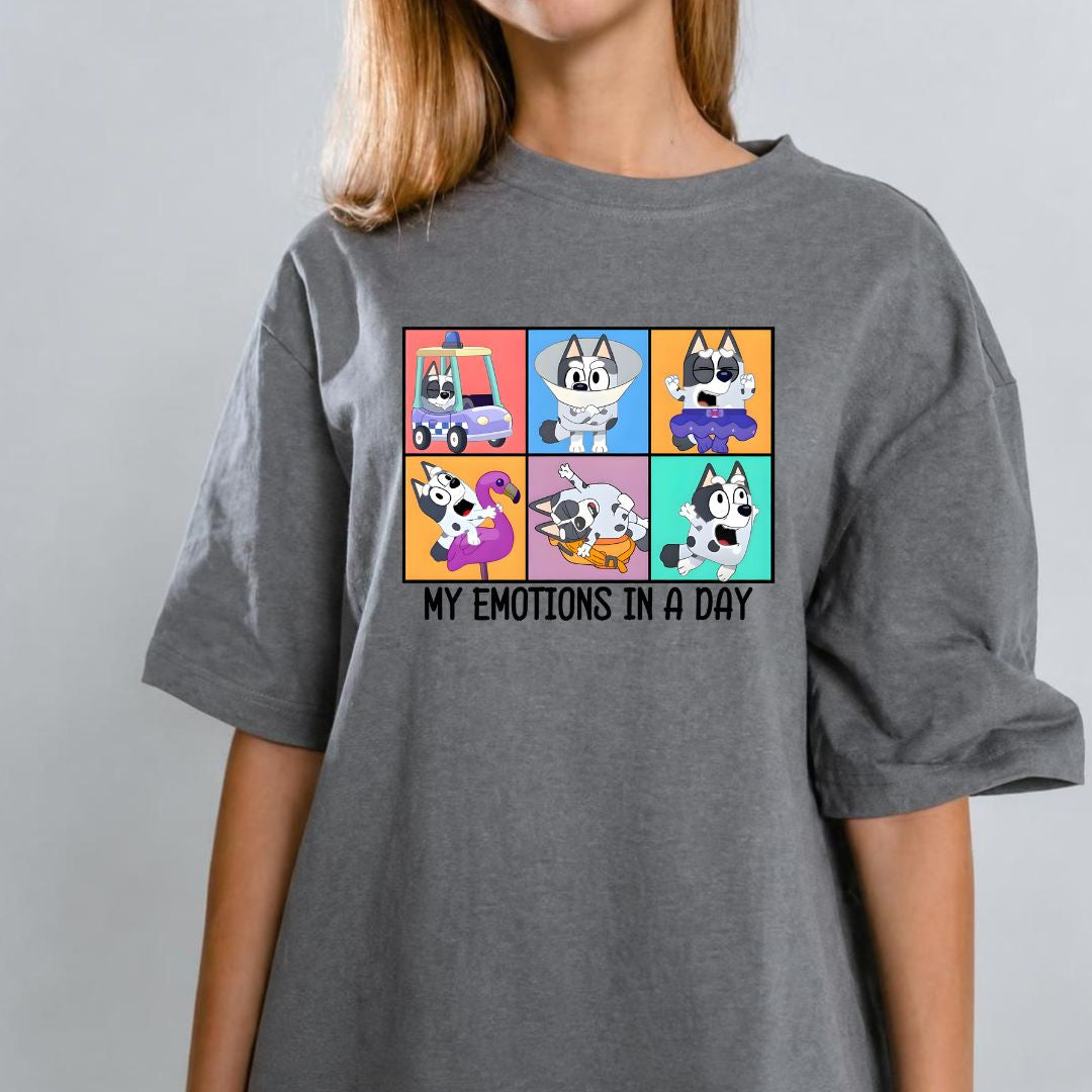 Muffin From Bluey Emotions Tshirt