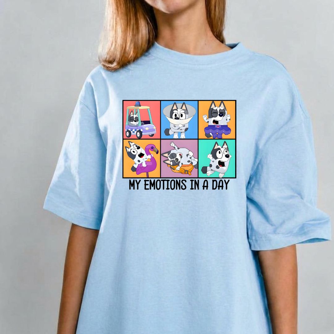 Muffin From Bluey Emotions Tshirt