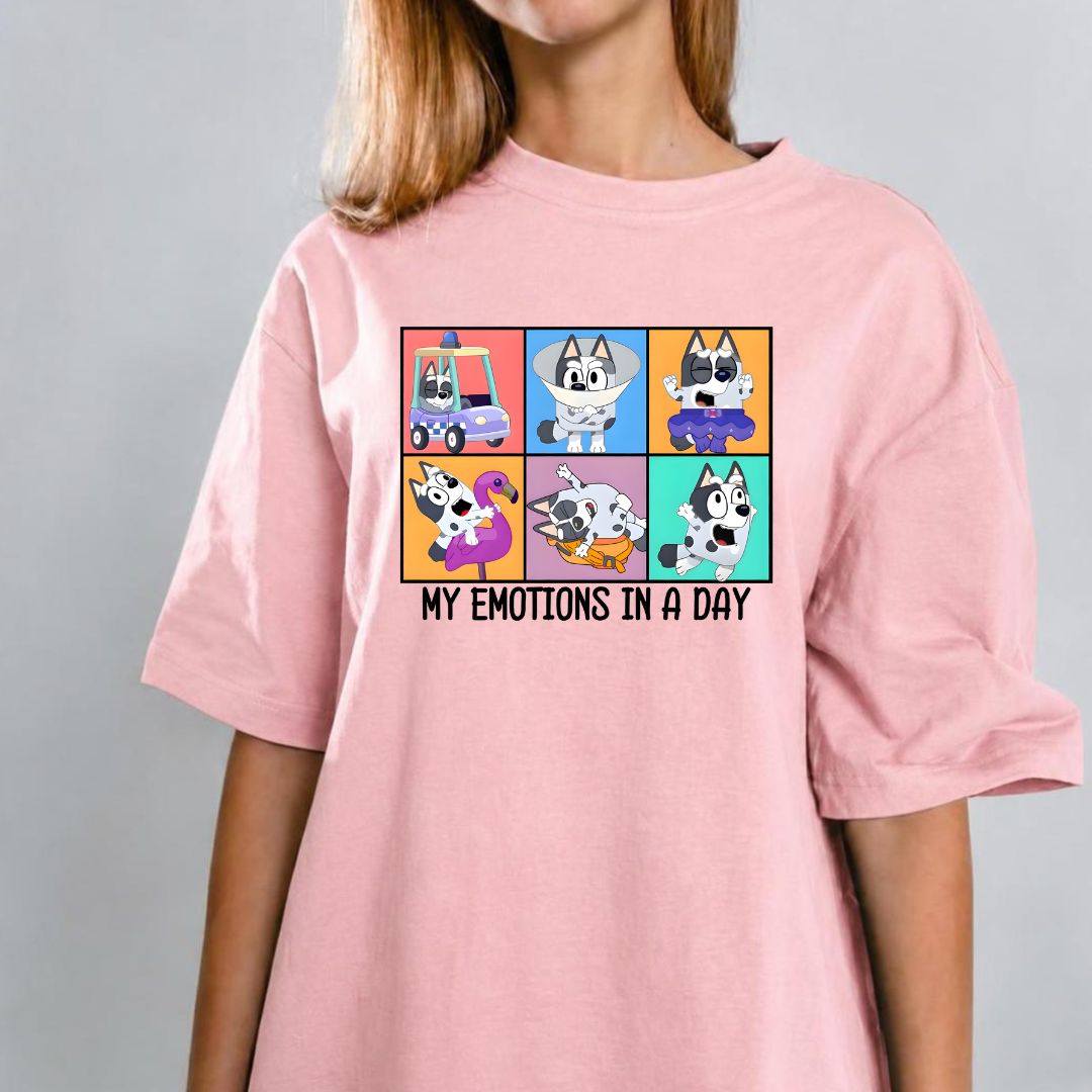 Muffin From Bluey Emotions Tshirt