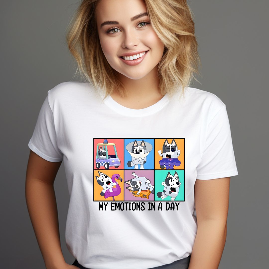 Muffin From Bluey Emotions Tshirt