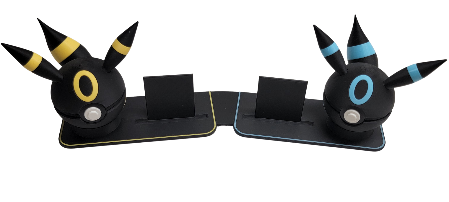 Double Pokeball Stand with Card Displays
