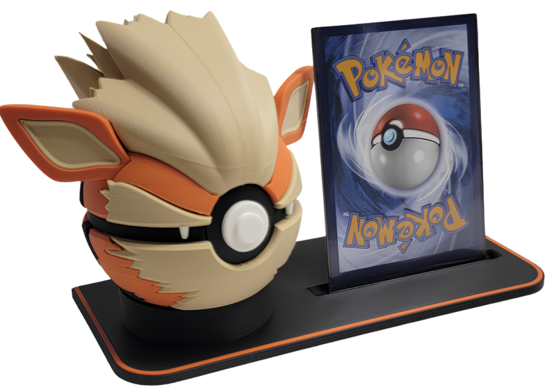Pokeball Stand with Card Holder