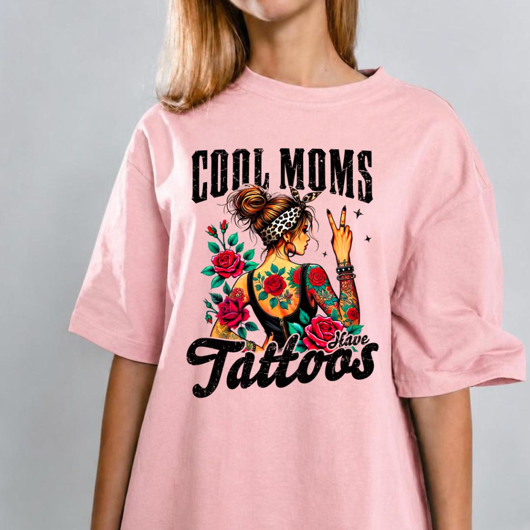 Cool Moms With Tats Tshirt