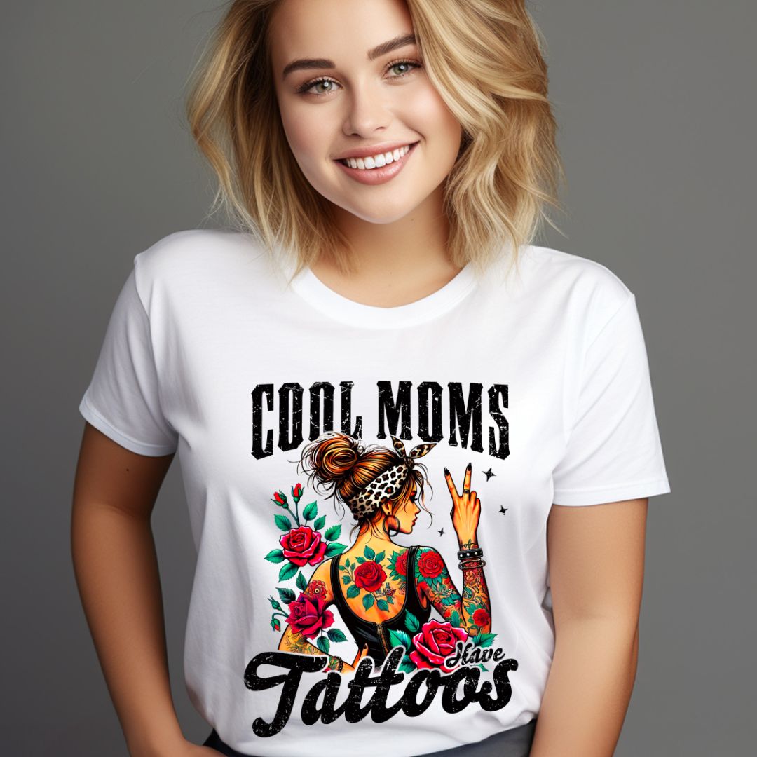 Cool Moms With Tats Tshirt
